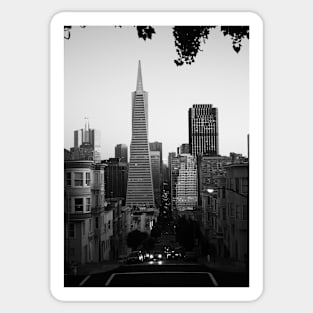 TransAmerica from Montgomery Street. San Francisco 2012 Sticker